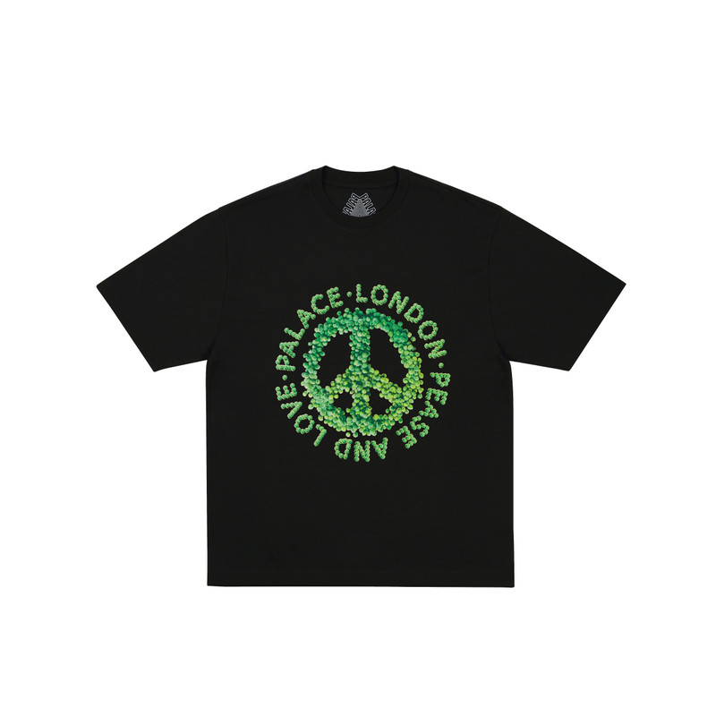PEASE AND LOVE T-SHIRT BLACK 1