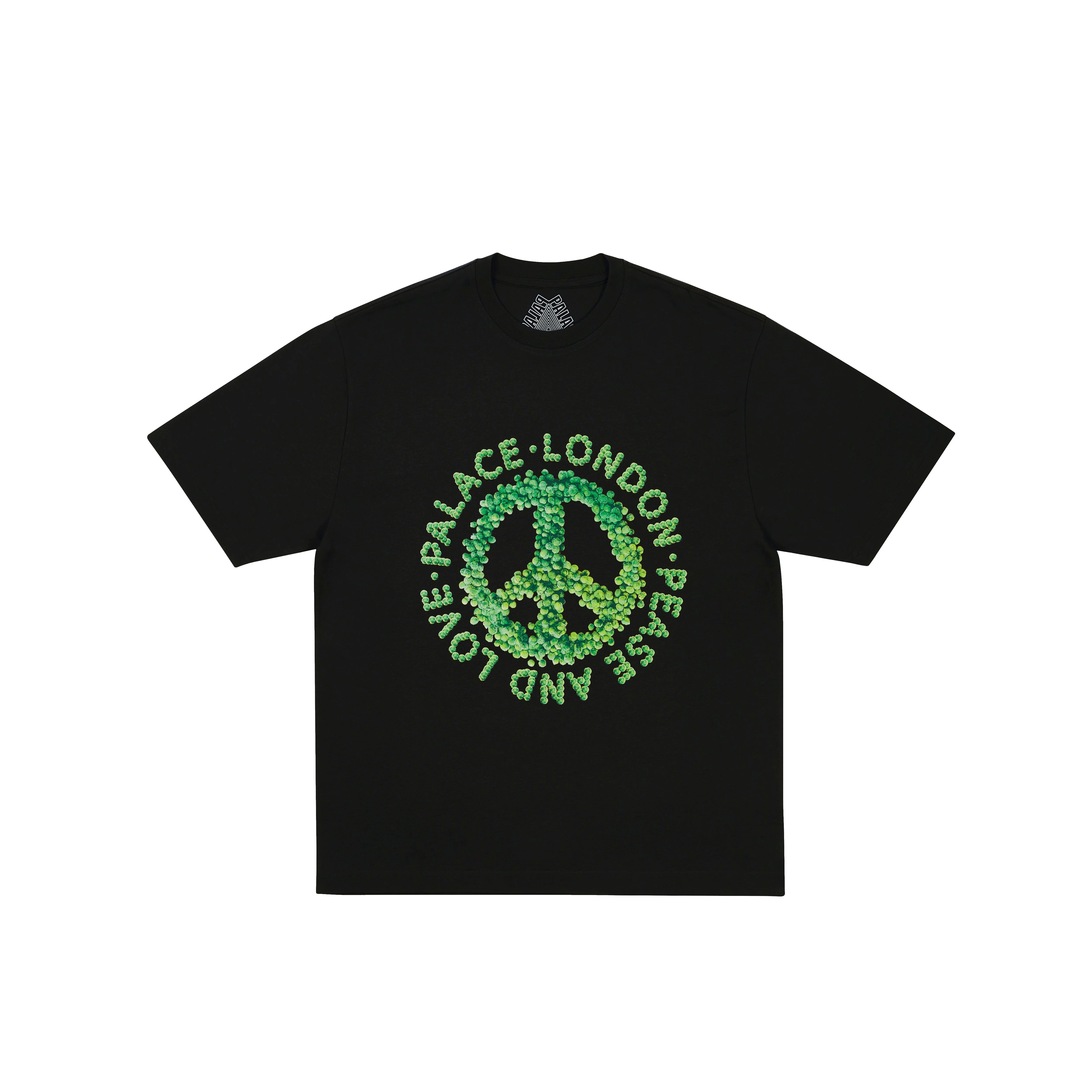 PEASE AND LOVE T-SHIRT BLACK - 1