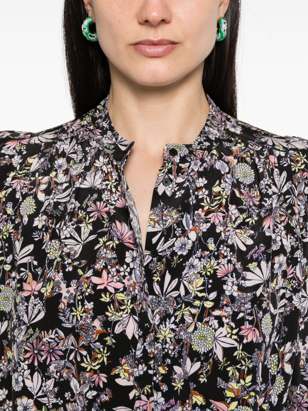 Tchin Kaya floral-print blouse - 5