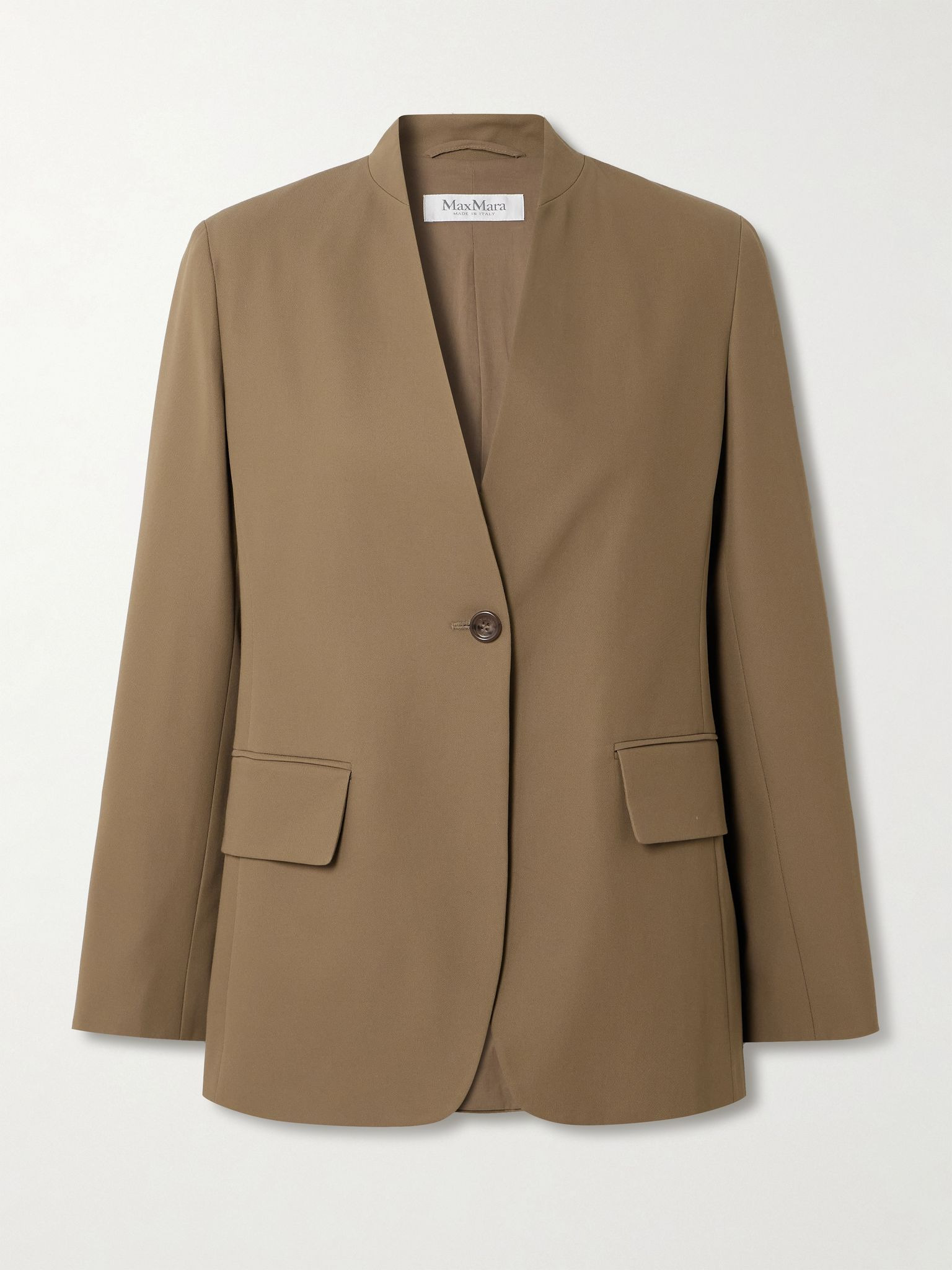 Segnale cotton-twill blazer Mushroom - 1