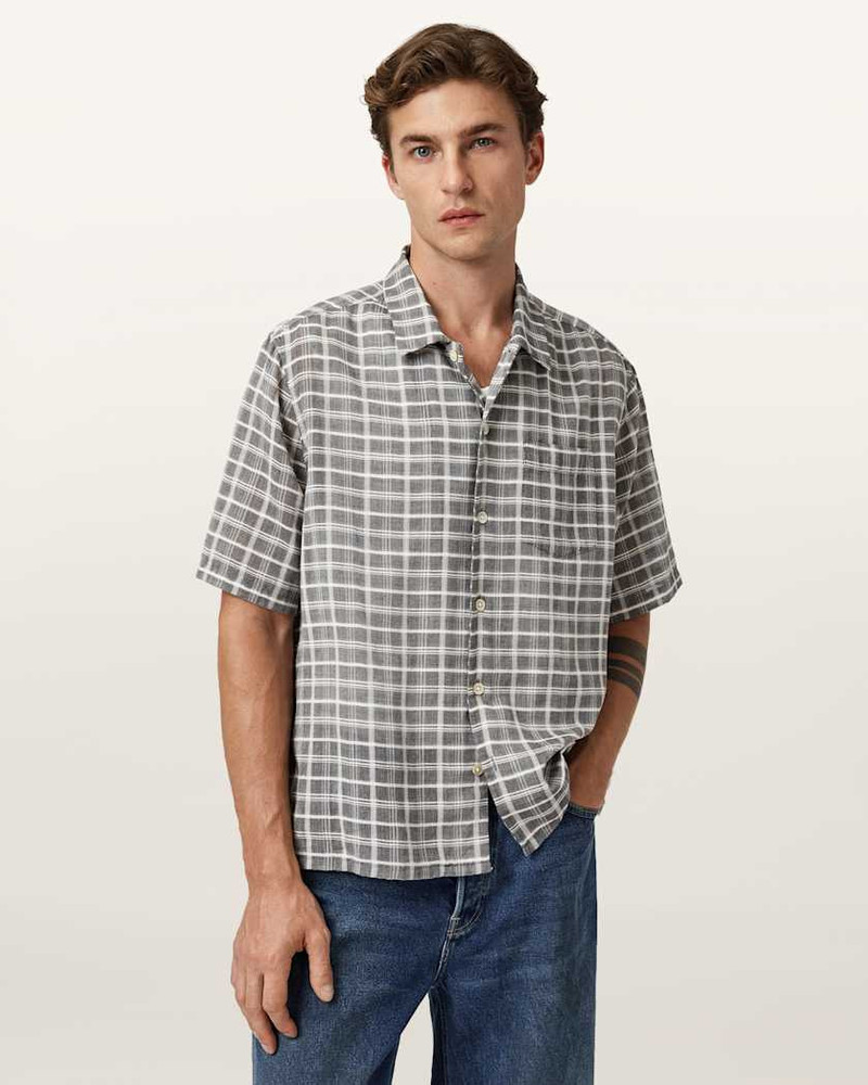 ALLSAINTS SANDY SHORT SLEEVE CHECK SHIRT outlook