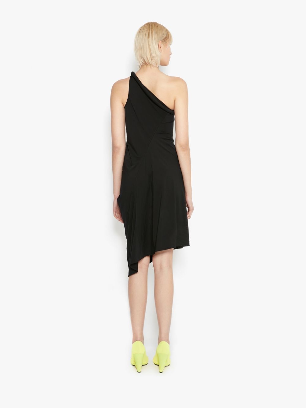 ONE SHOULDER GATHERED DRESS - 4
