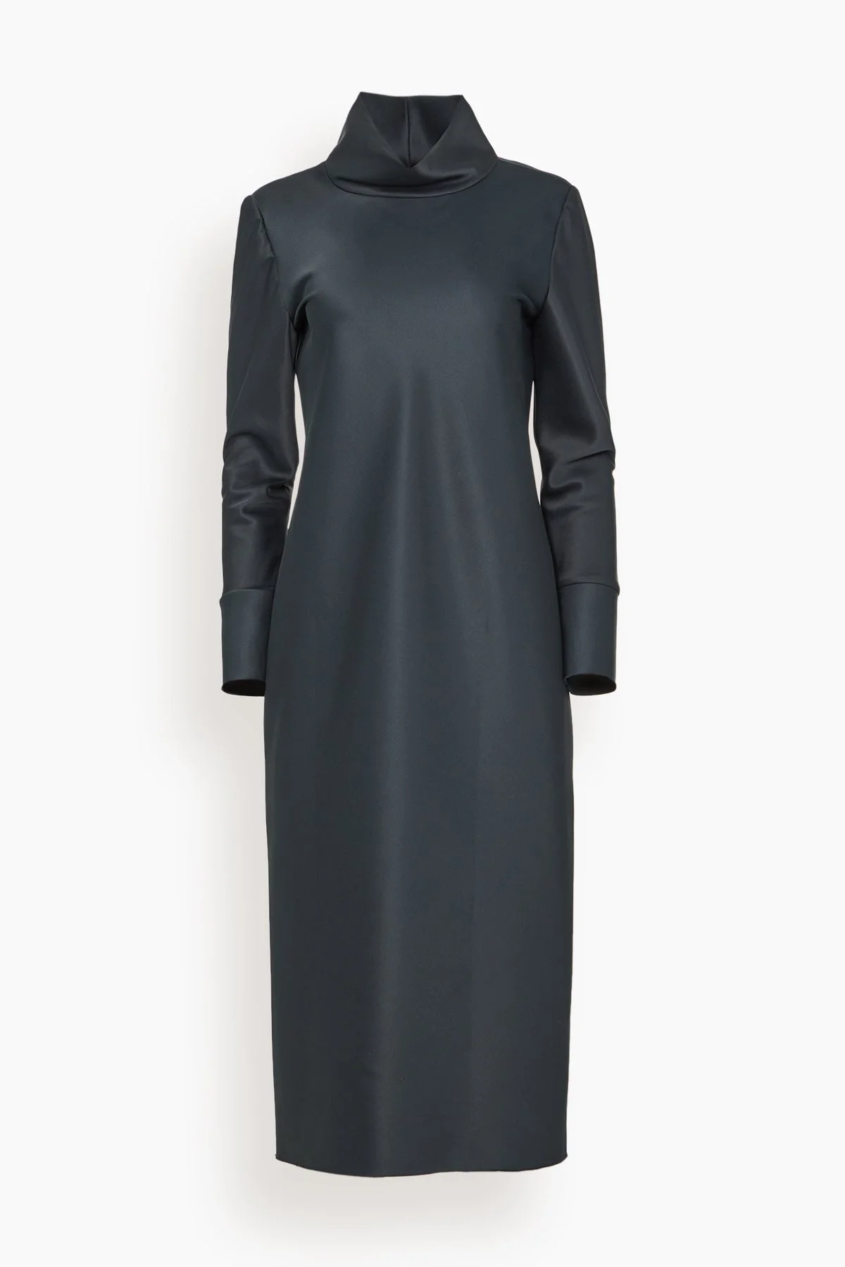 Shiny Statement Dress in Graphite - 1