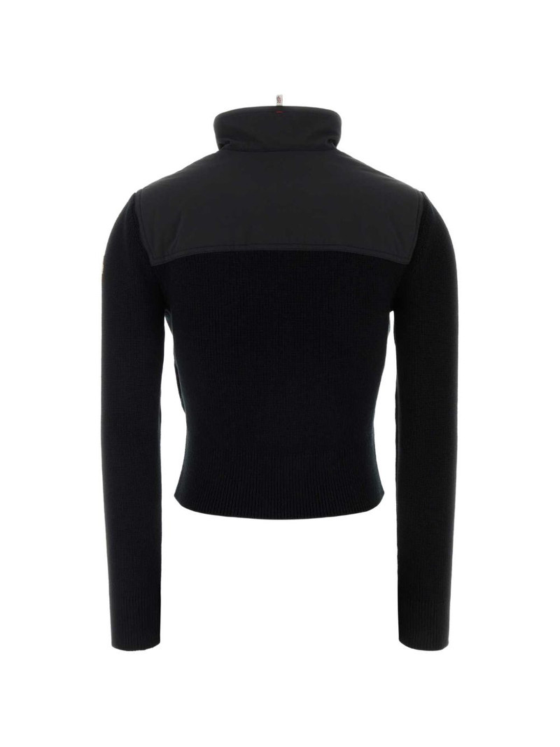 Moncler Grenoble panelled-knit cardigan outlook
