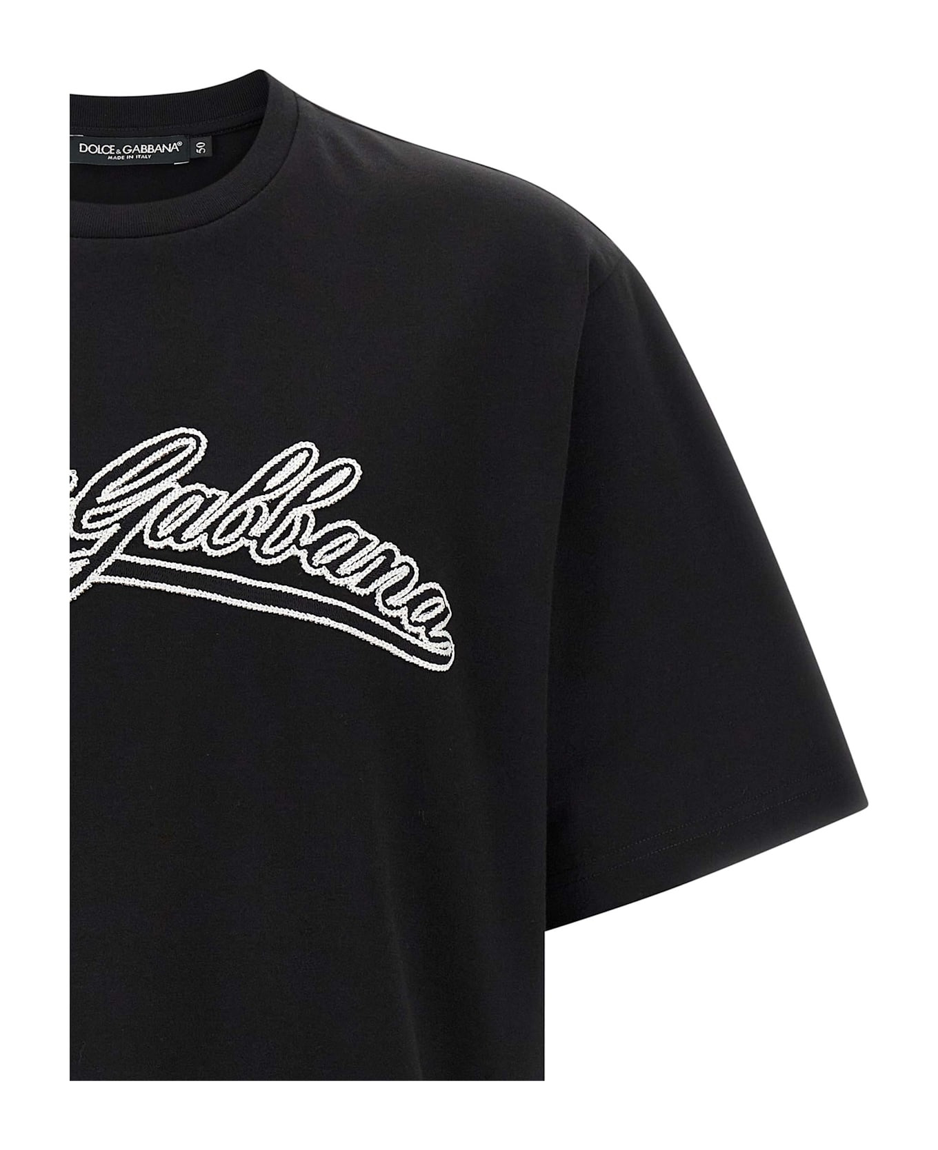 Black Cotton T-shirt - 3