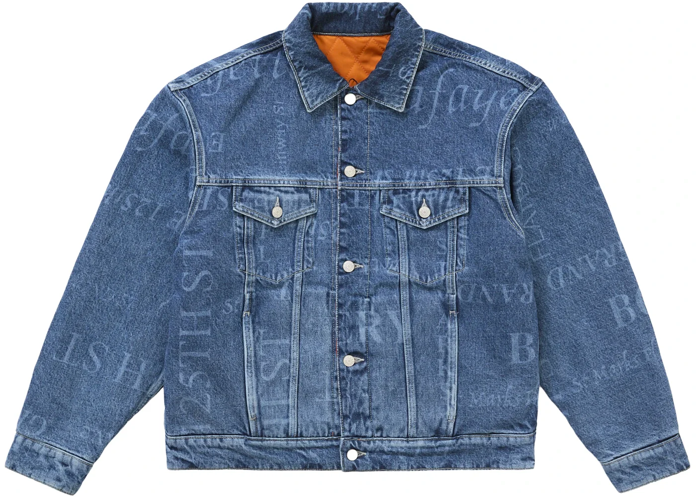 Supreme Martine Rose Reversible Trucker Jacket Blue - 1