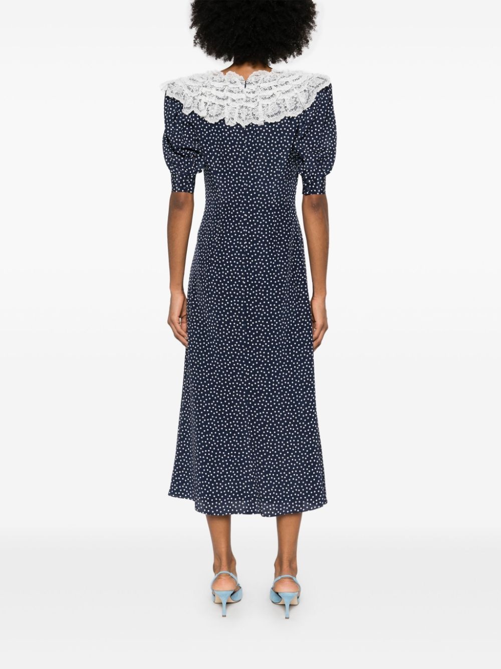 polka-dot maxi dress - 4