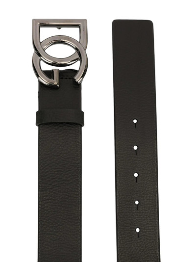 Dolce & Gabbana crossed DG logo buckle belt outlook