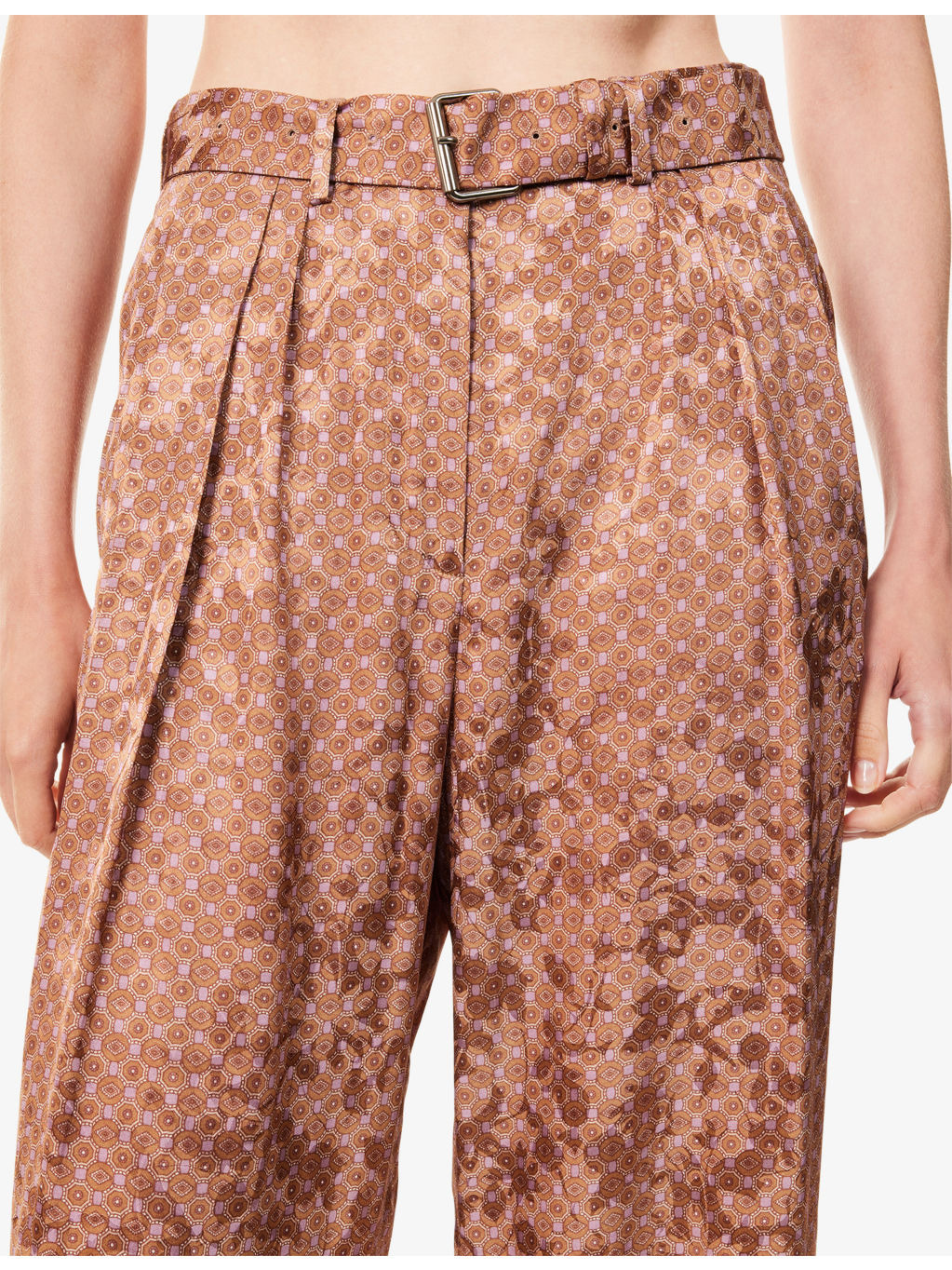Peaches Wide-Leg Satin Trousers - 5