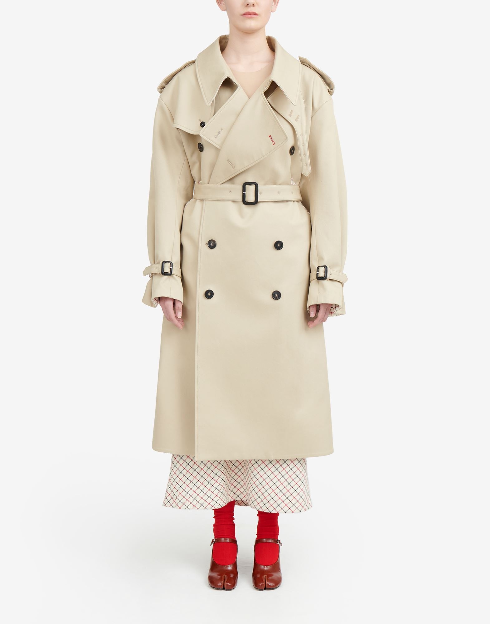 Décortiqué cotton trench coat - 2