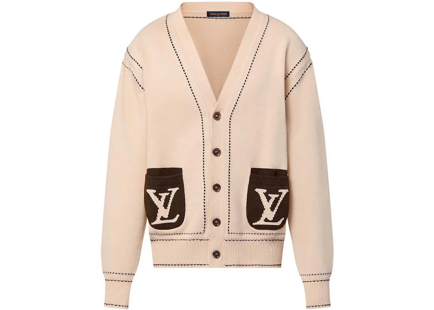 Louis Vuitton by Tyler, the Creator Signature Light Cardigan Cream/Chocolate - 1