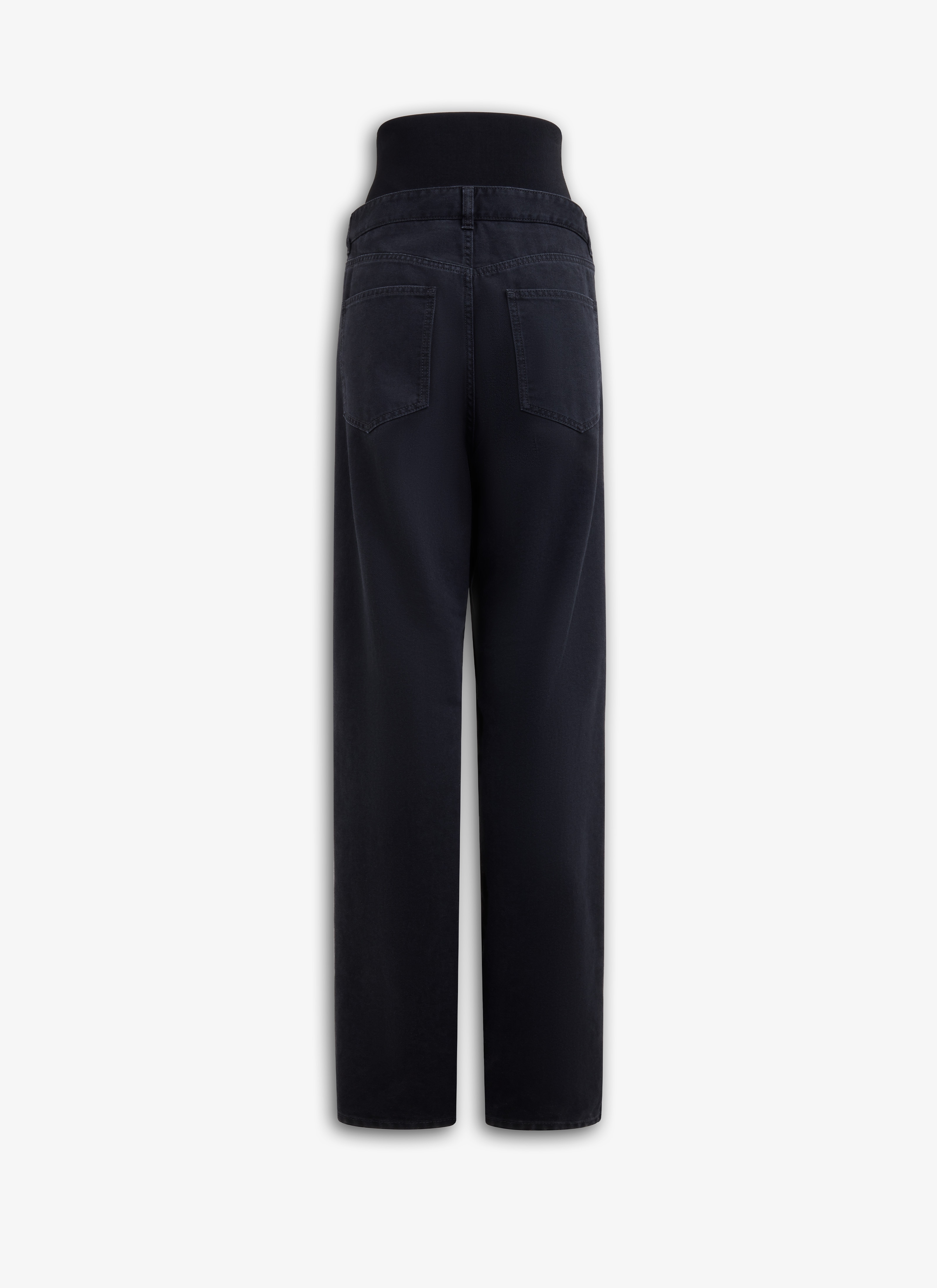 Alaïa KNIT BAND JEANS IN DENIM | REVERSIBLE