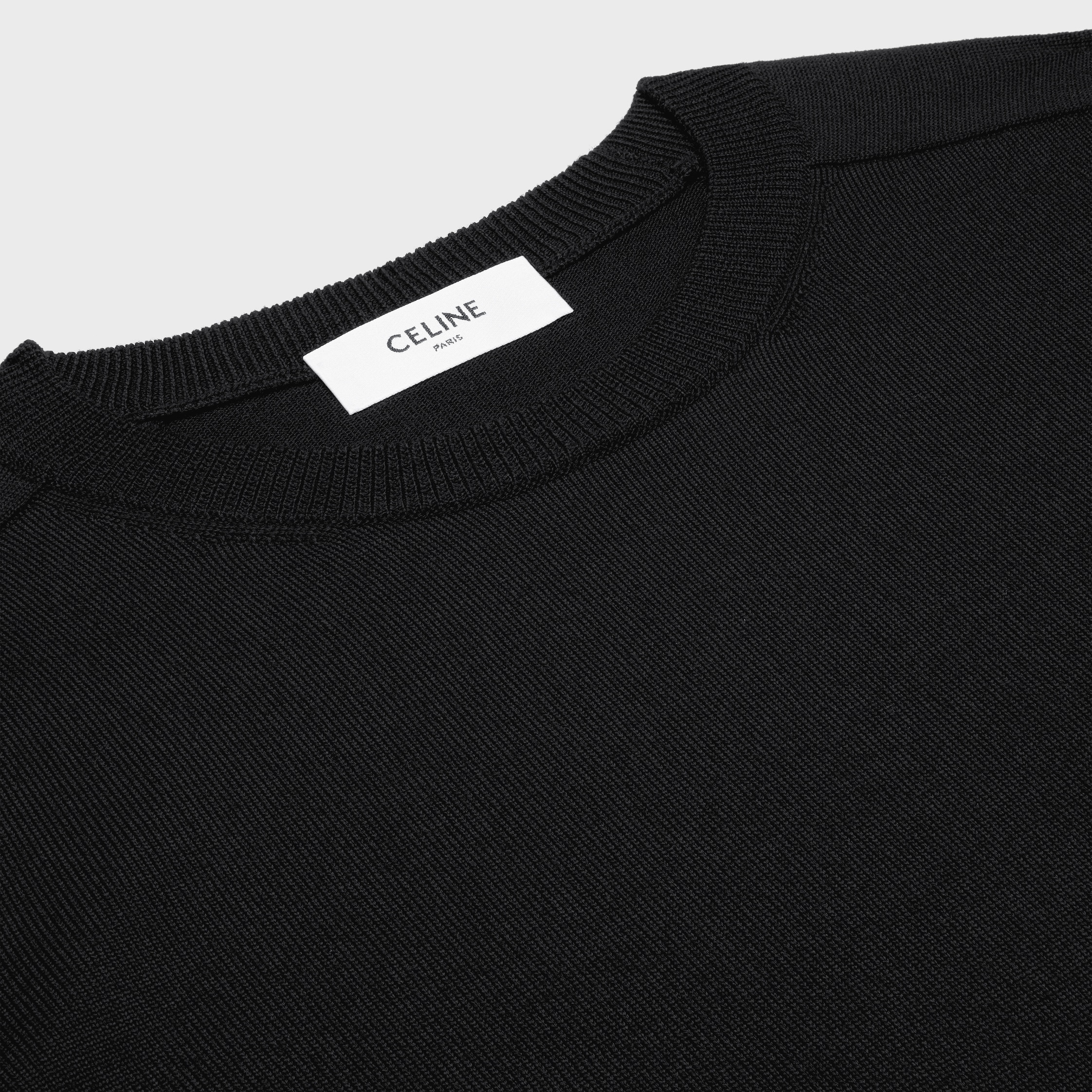 triomphe crew neck sweater in wool - 3