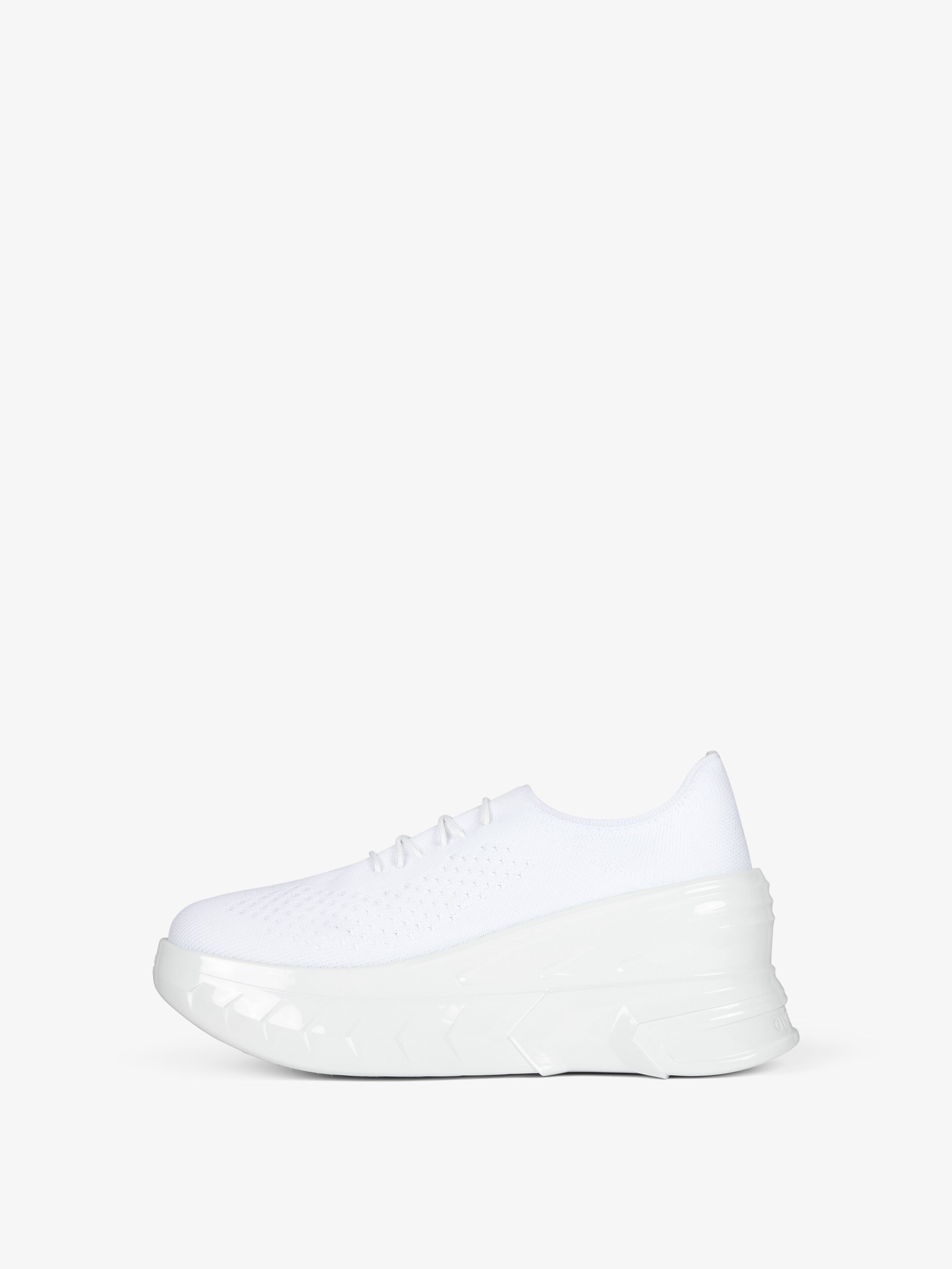 MARSHMALLOW WEDGE SNEAKERS IN RUBBER AND KNIT - 3