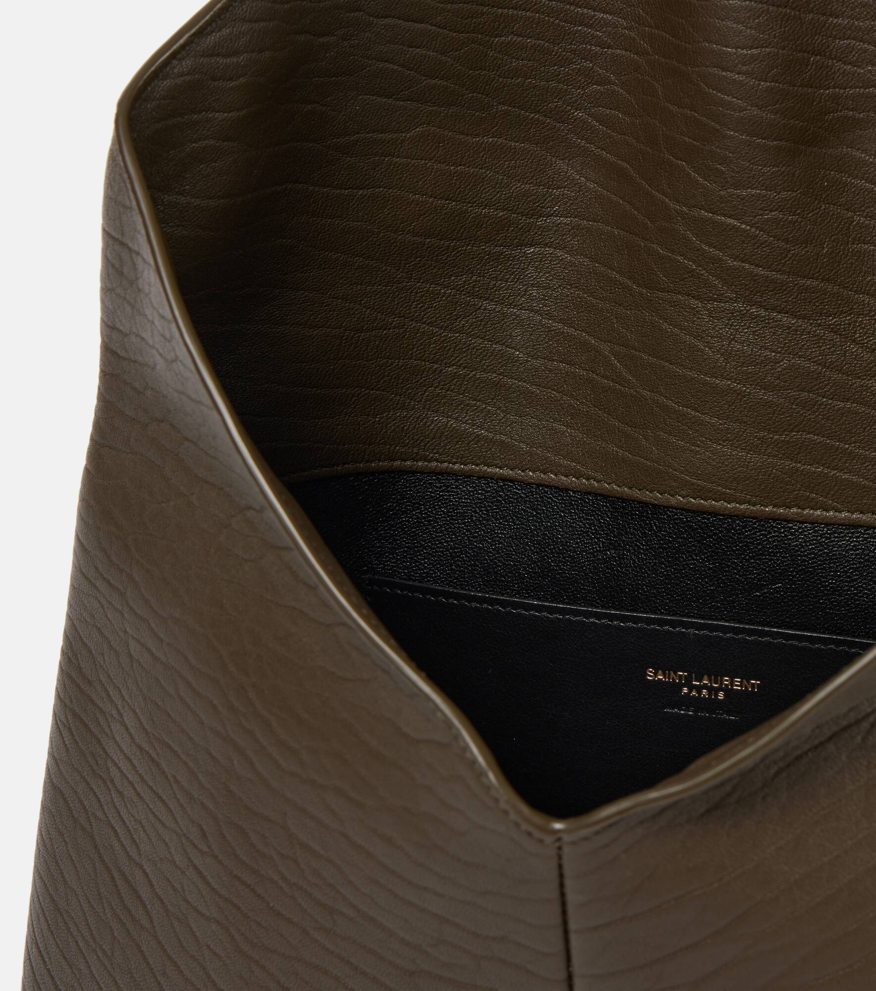 Cassandre Large leather clutch - 3