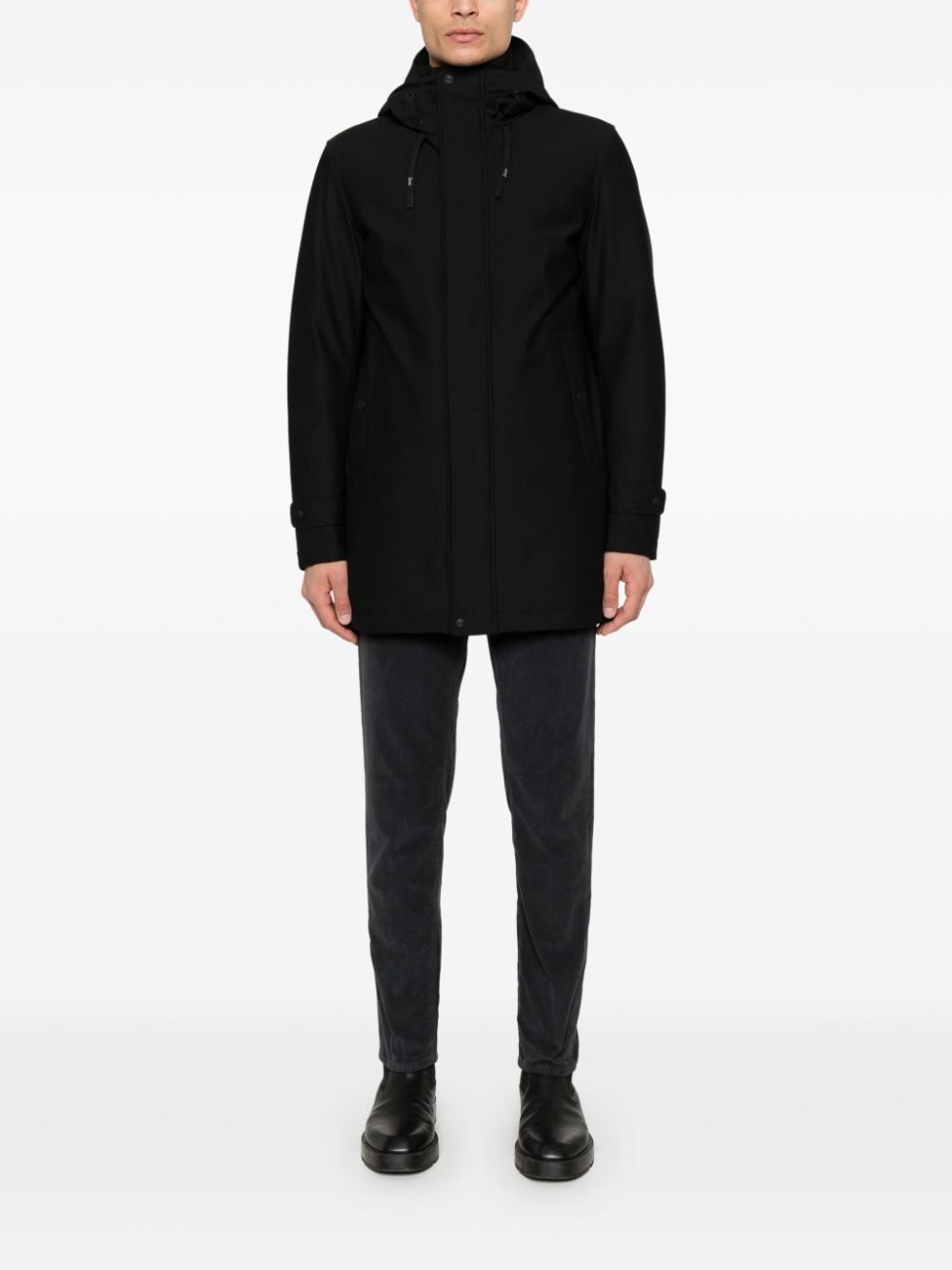 hooded coat - 2