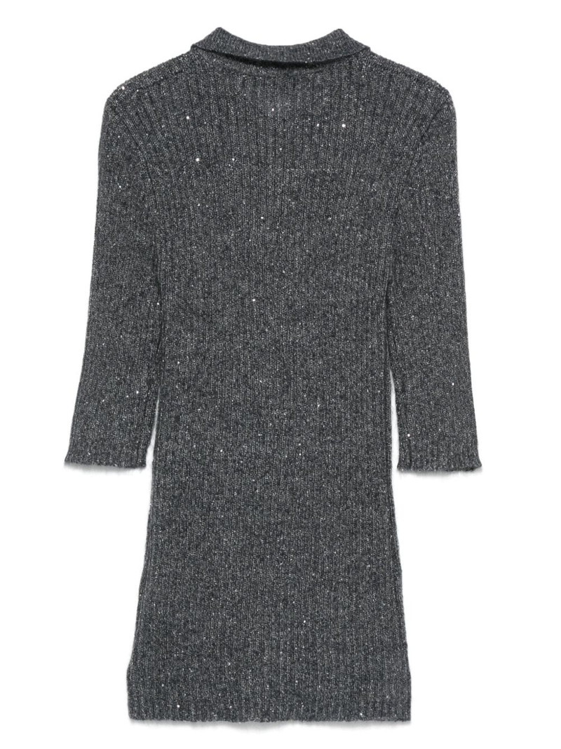 ROTATE sequin knit polo shirt outlook