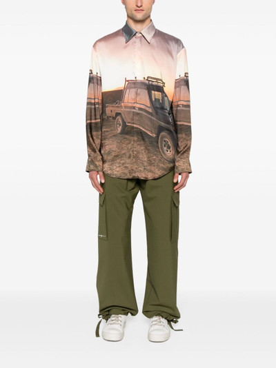 MSGM straight cargo trousers outlook