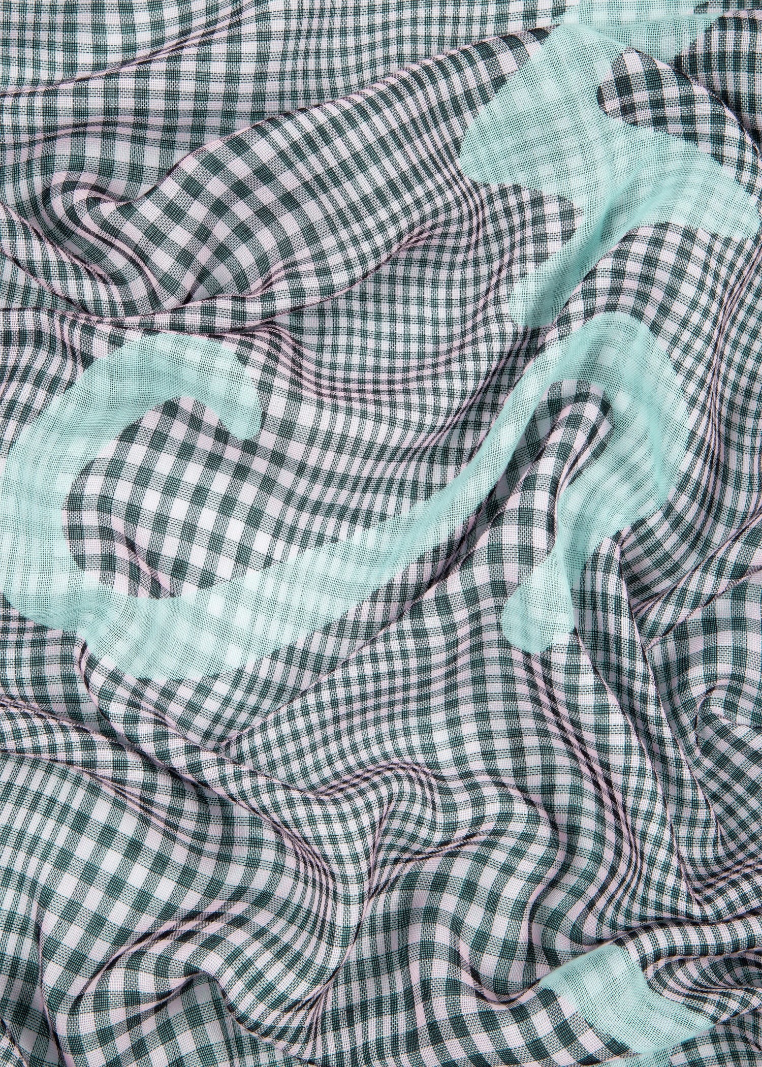 Check Signature Logo Scarf - 4