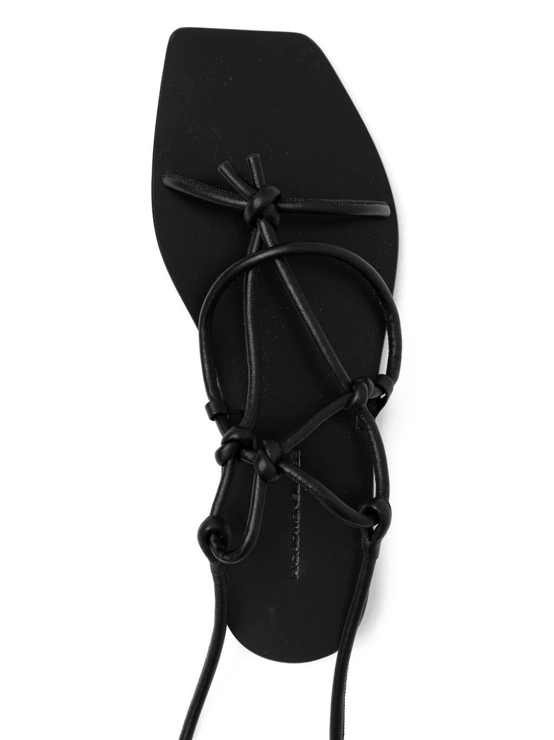 Penta knotted leather sandals 3