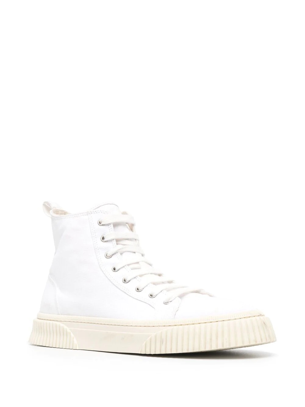 tonal-stitching high-top sneakers - 2