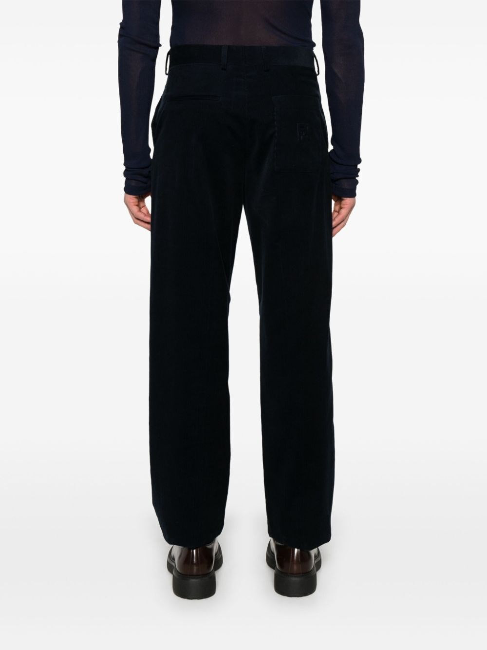 `FF` Embossed Pants - 4