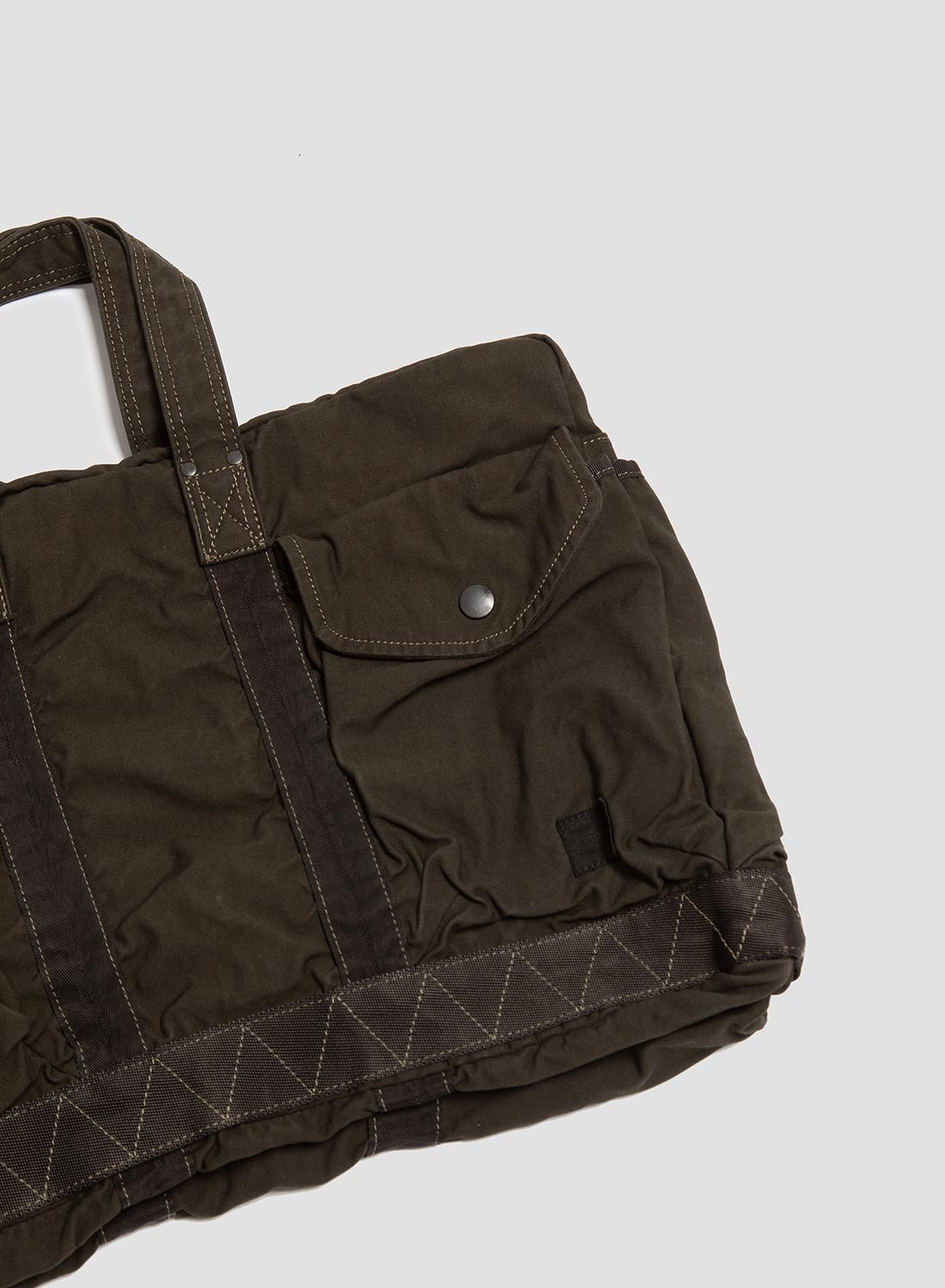 Porter-Yoshida & Co Crag 2Way Boston Bag Small in Khaki - 6