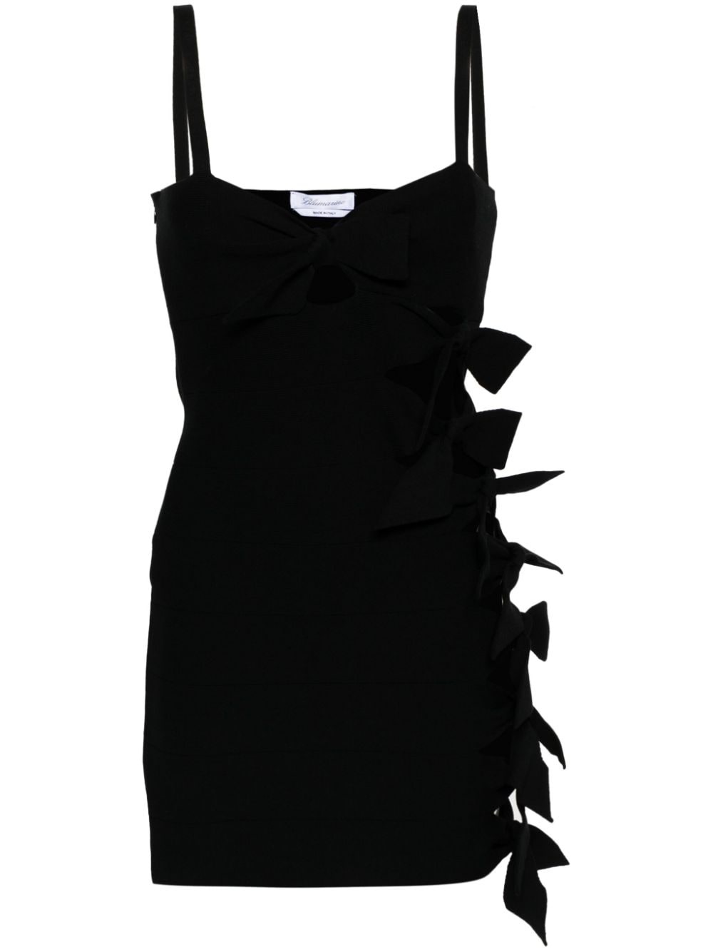 bow-embellished cut-out minidress - 1