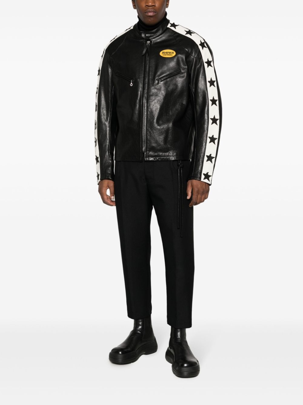 Junya Watanabe MAN Vanson star-patch leather jacket | REVERSIBLE