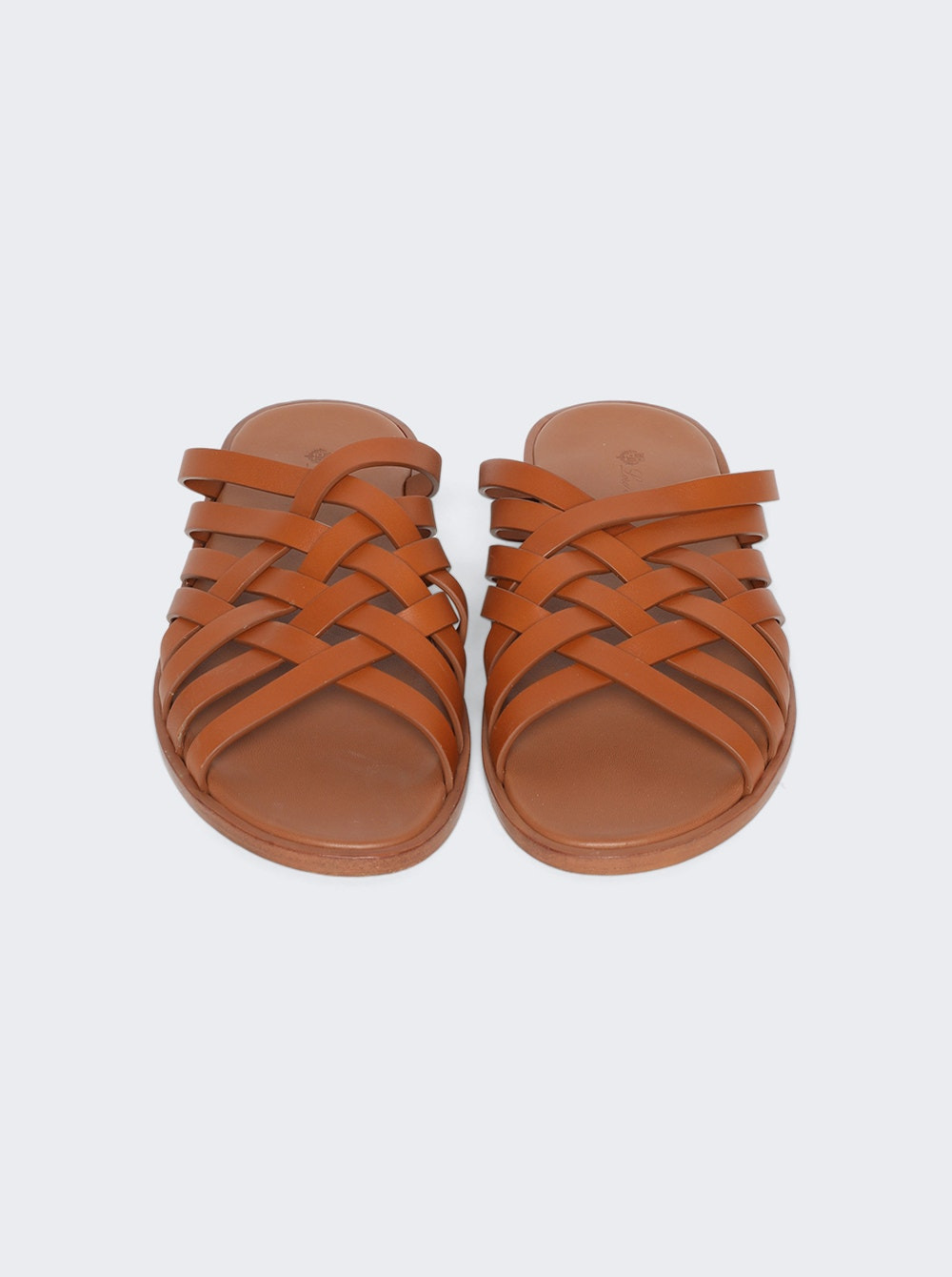 Bayonne Weaving Walk Silky Leather Sandals Warm Tan - 5
