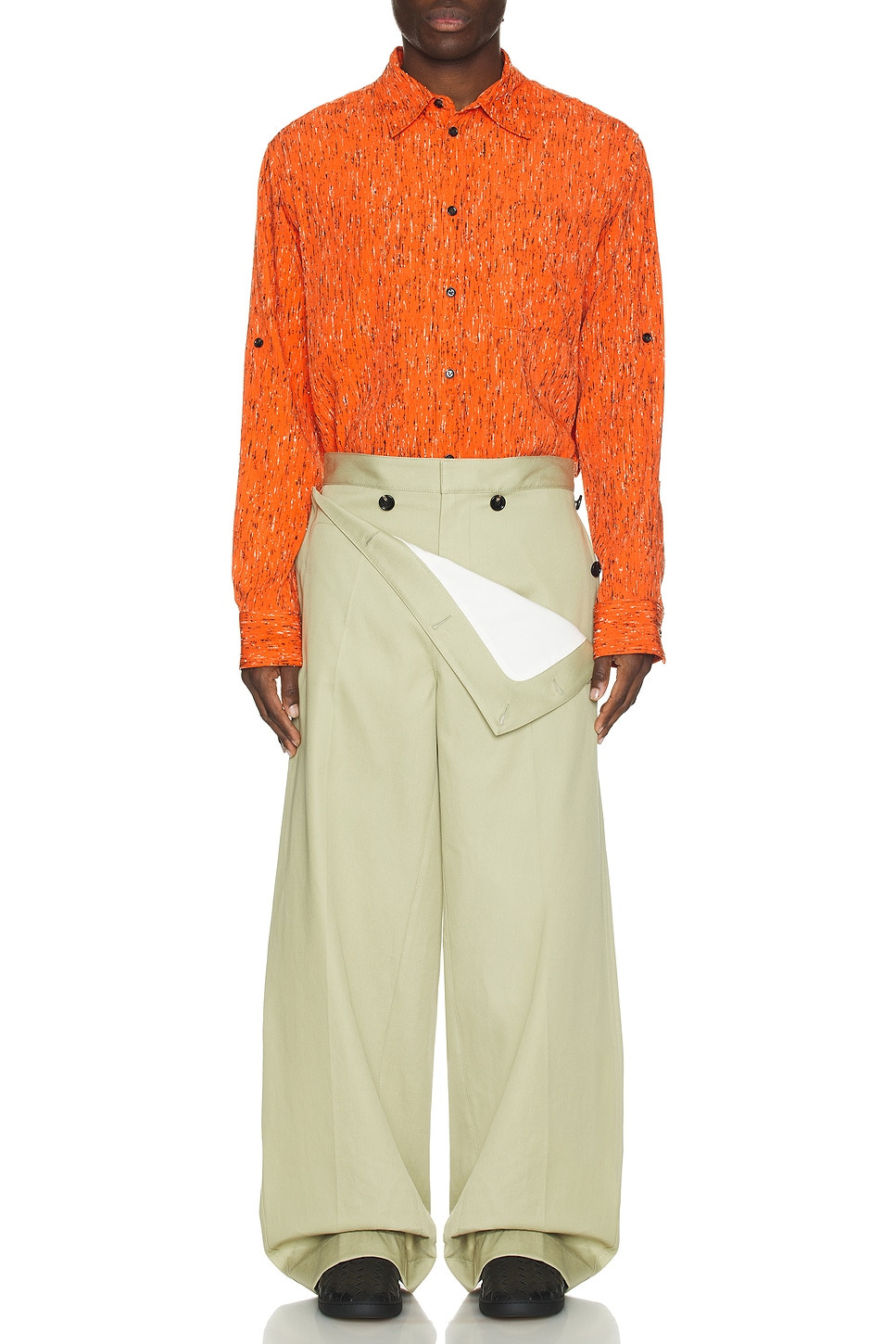 Turned Up Sleeves Shirt - 5