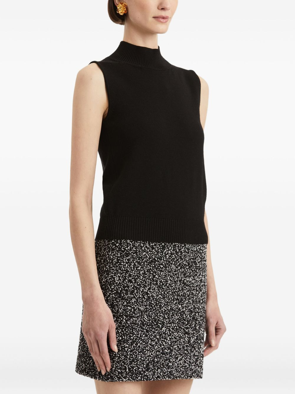 mock-neck sleeveless top - 4