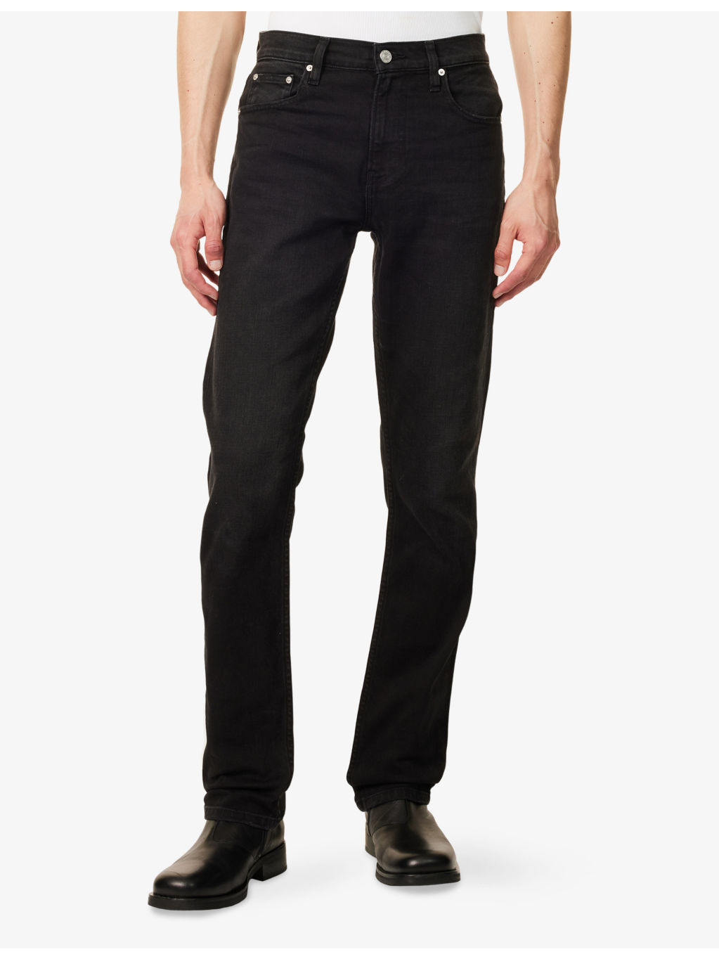 Modern Straight Slim-Fit Stretch-Denim Jeans - 3