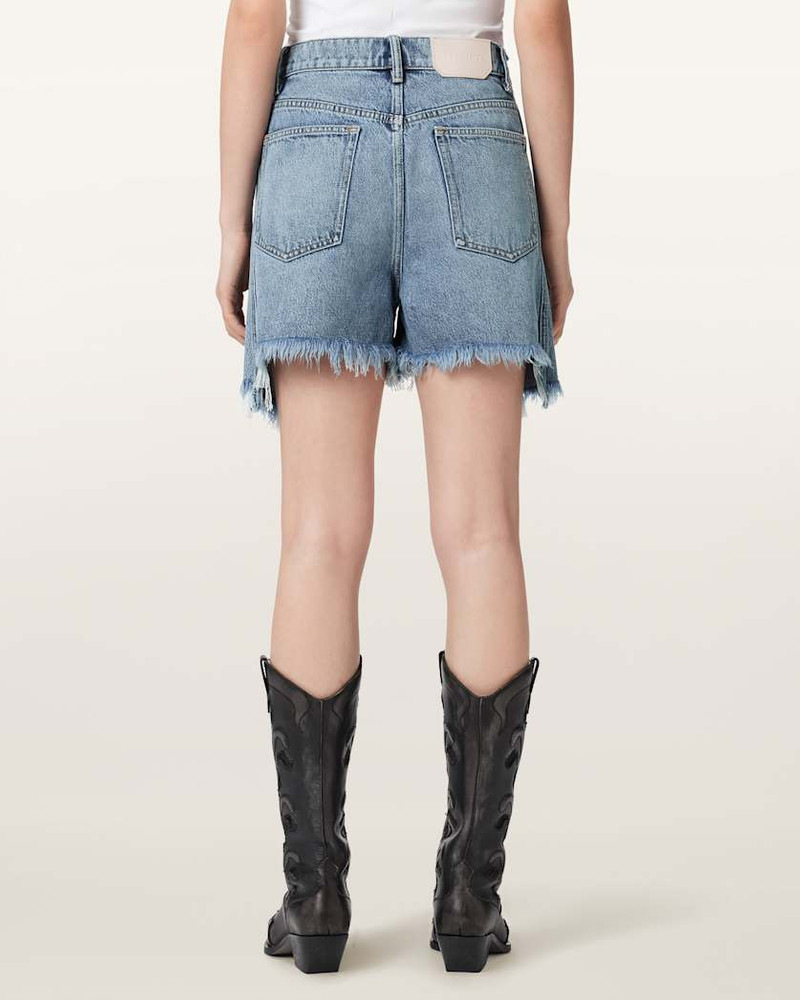 FRANKIE STUDDED DENIM SHORTS 5