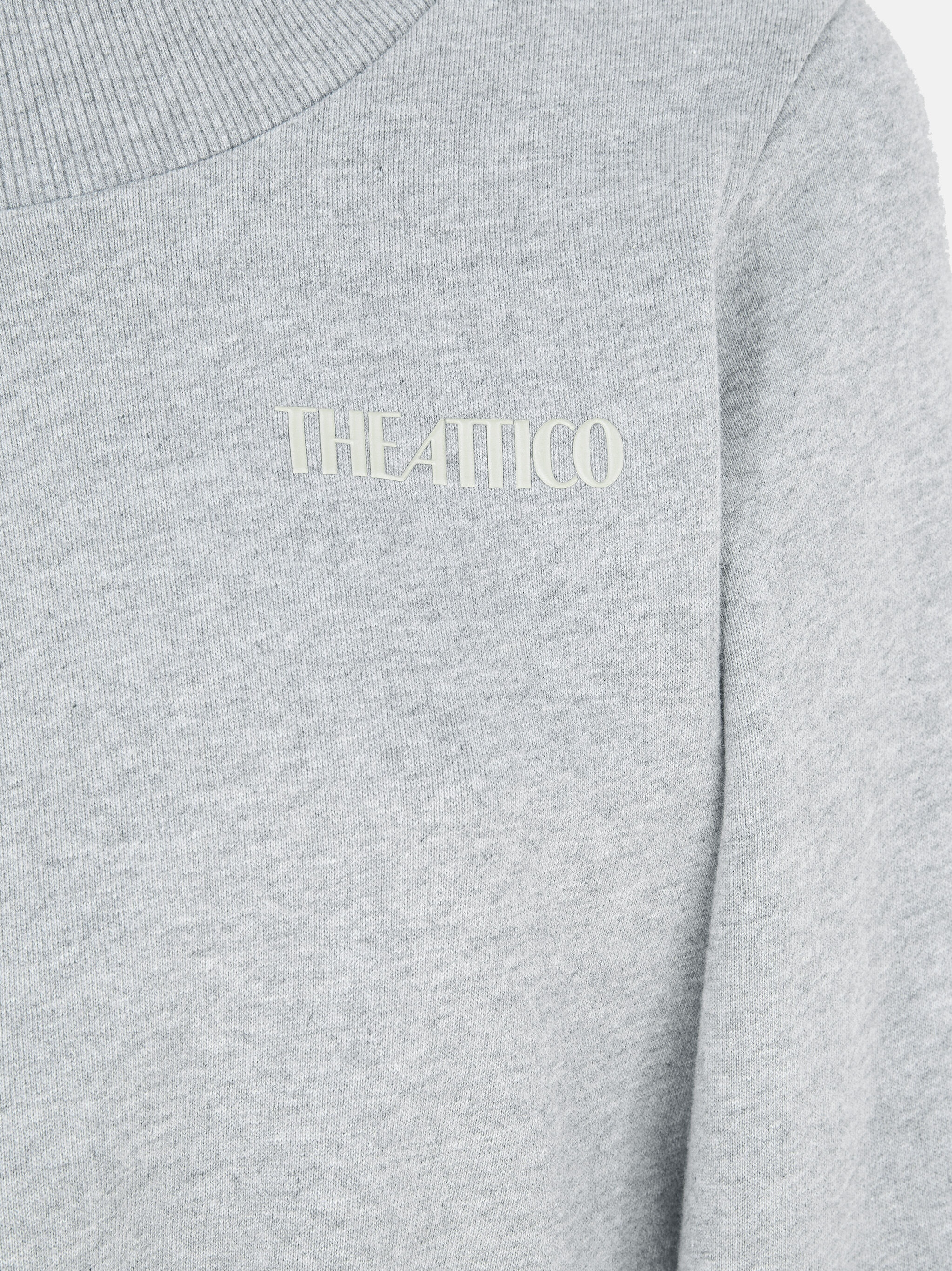 MELANGE GREY AND BEIGE SWEATSHIRT - 5