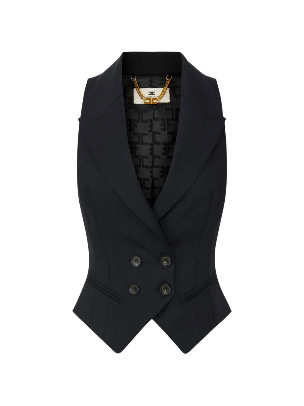 Wool double-breasted vest - 1