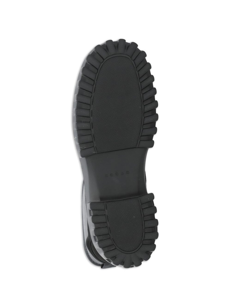 embossed logo raised sole boots 3