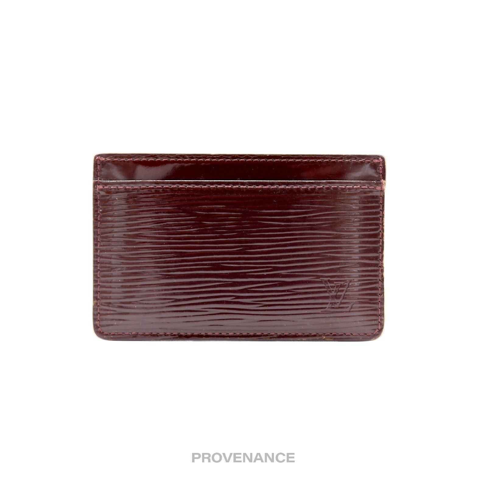 Louis Vuitton Card Holder Wallet - Burgundy Electric Epi - 2