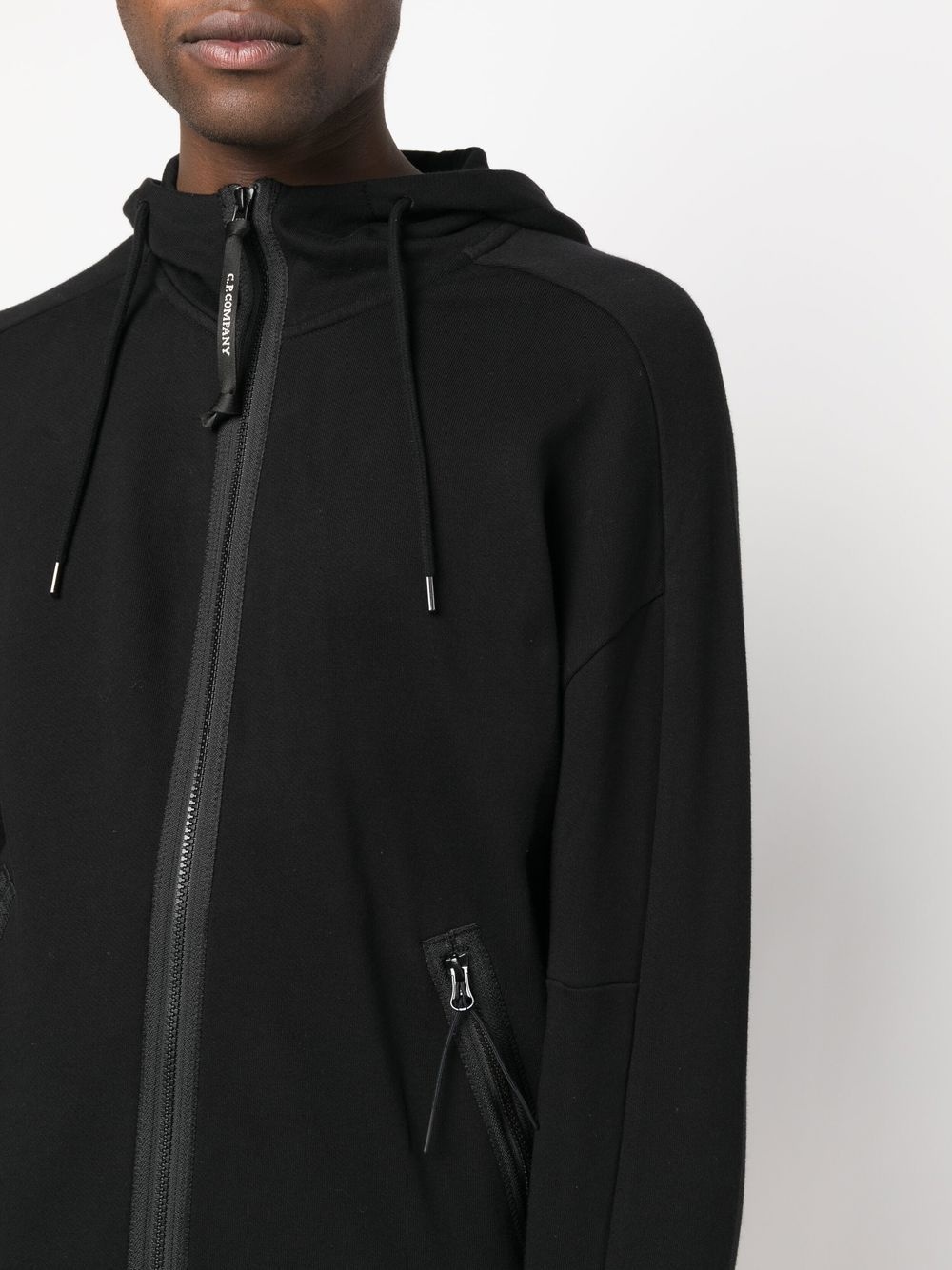 zip-up cotton hoodie - 5