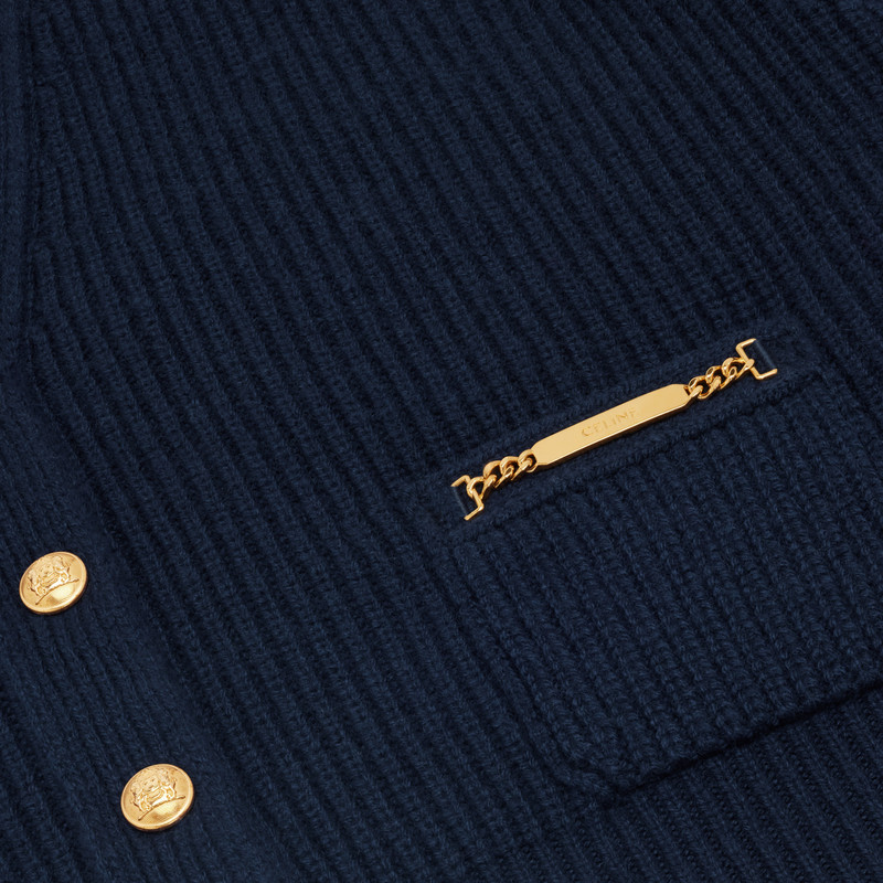 CARDIGAN WITH GOURMETTE IN SEAMLESS CASHMERE 3