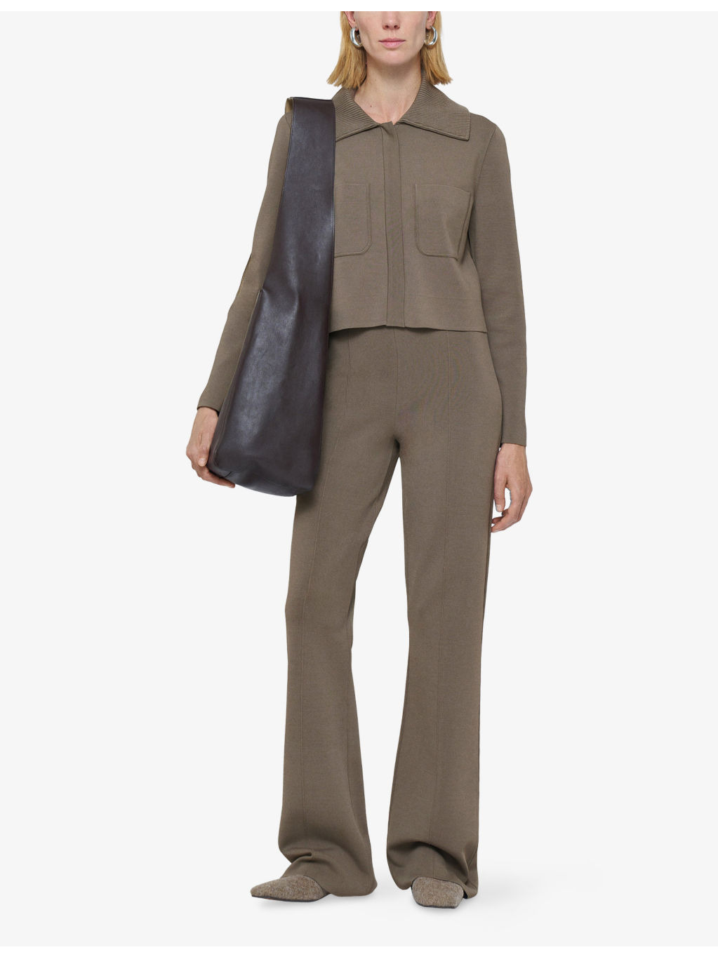 Milano Mid-Rise Stretch-Knit Trousers - 2