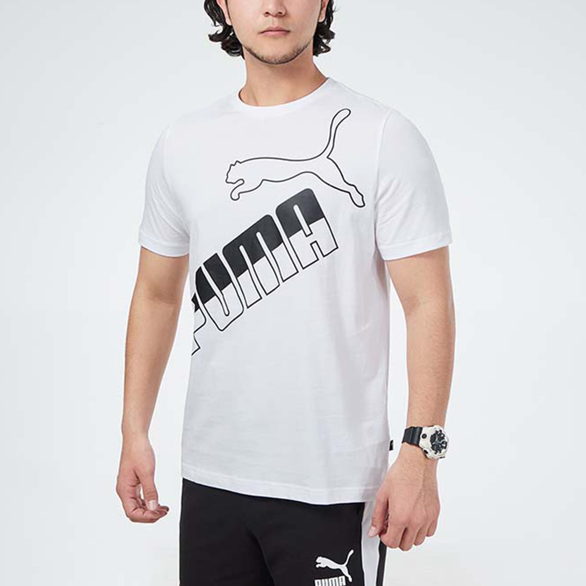 PUMA Big Logo T-Shirt 'White' 845572-02 - 5