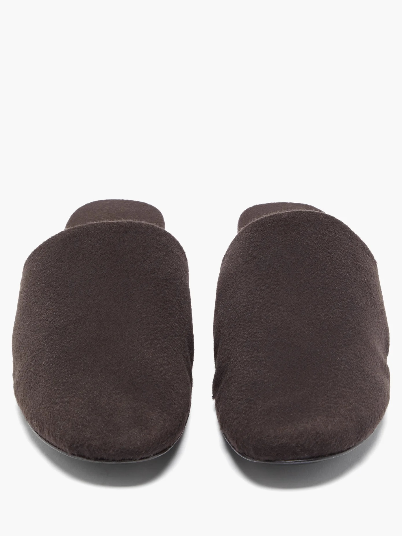 Granpa cashmere backless loafers - 4