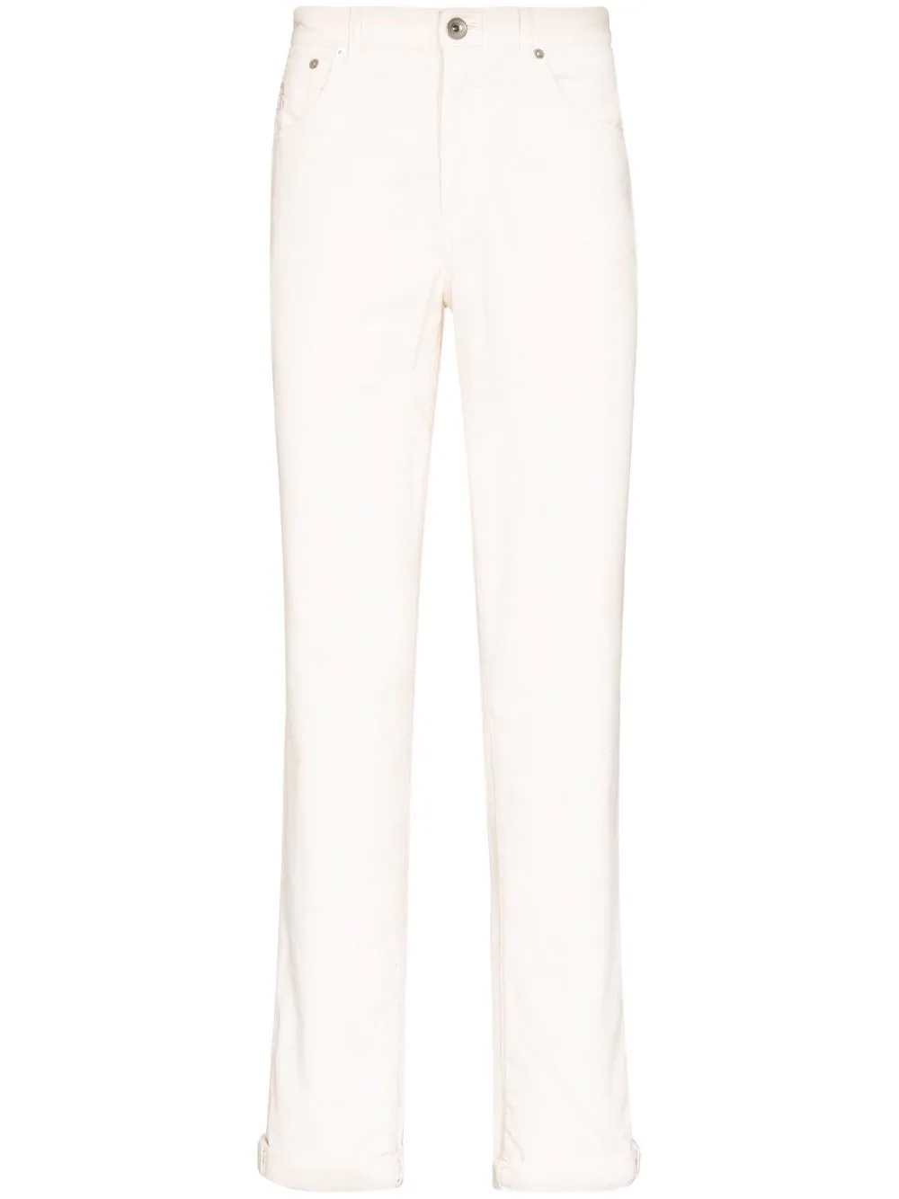 straight-leg corduroy trousers - 1