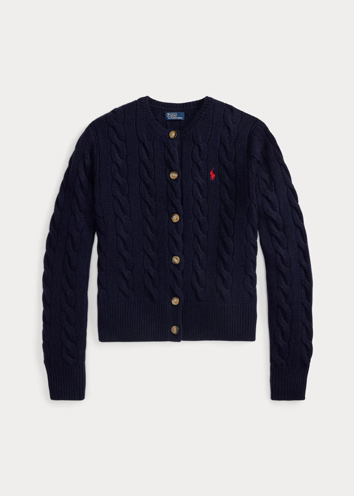 Polo Ralph Lauren Cable-Knit Wool-Cashmere Cardigan - 211972104004