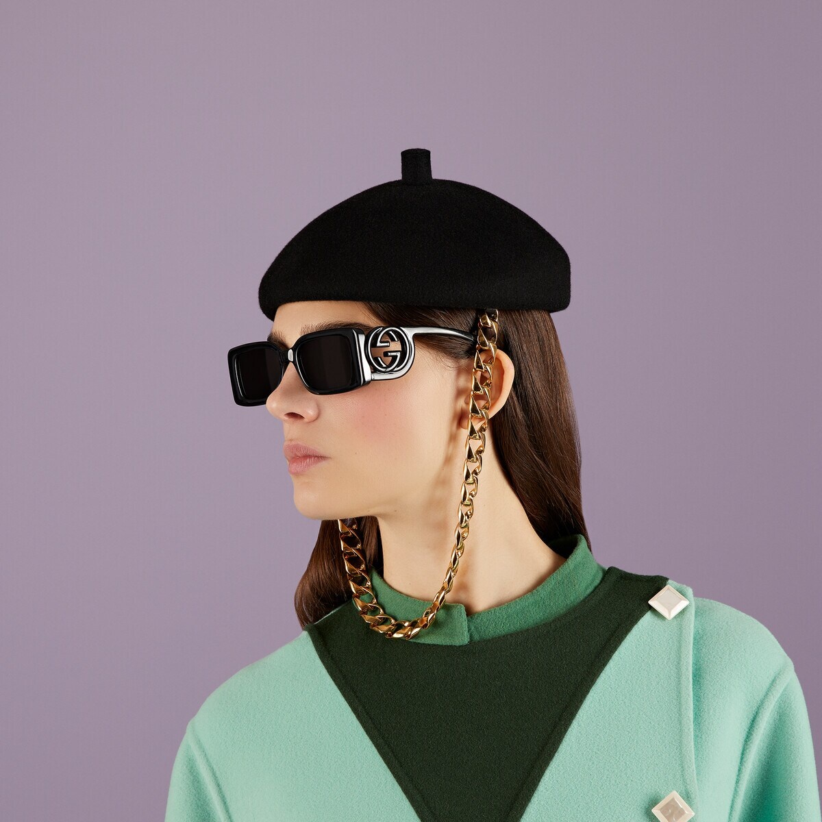 Rectangular-frame sunglasses - 3