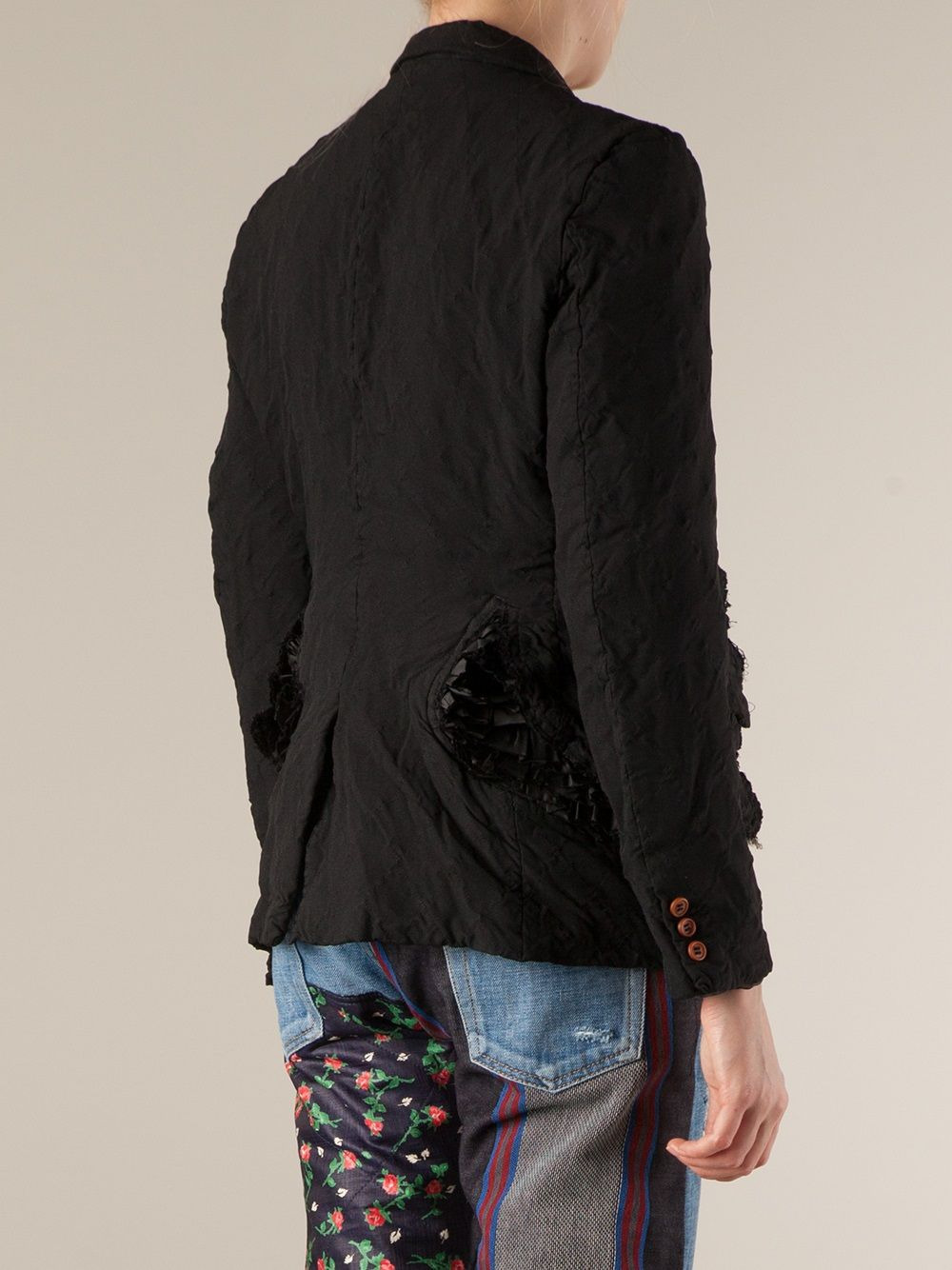 ruffle detailed jacket - 5