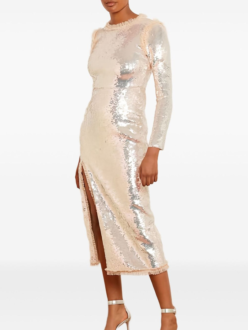 Needle & Thread Valerie Gloss sequin long-sleeve dress outlook