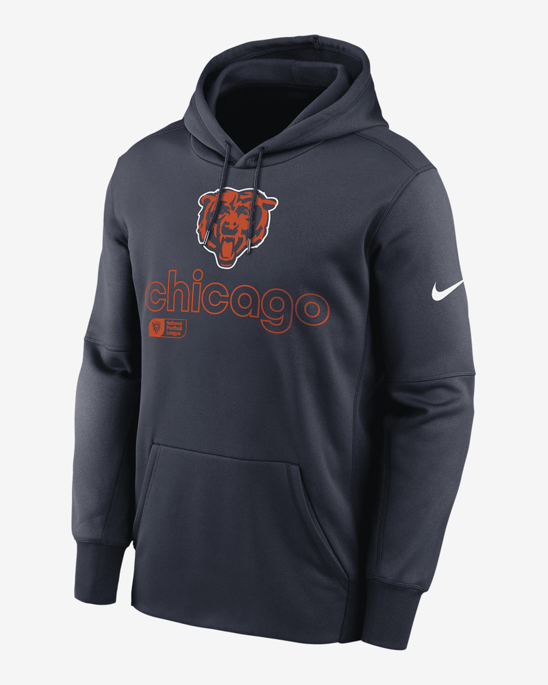 Chicago Bears Men’s Nike Therma NFL Pullover Hoodie 1