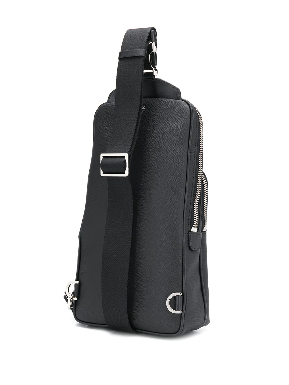 grained-effect one-shoulder backpack - 3